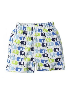 Zutano Unisex Baby Primary Solid Shorts Periwinkle Baby